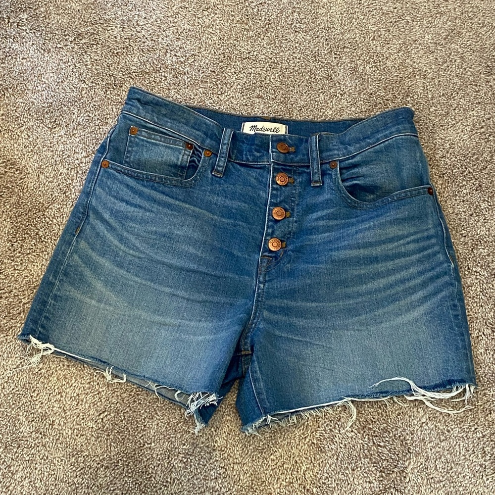 Madewell high rise denim shorts